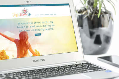 Joyful Vibrant Life website and logo